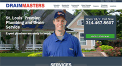 Desktop Screenshot of drainmastersplumbing.com
